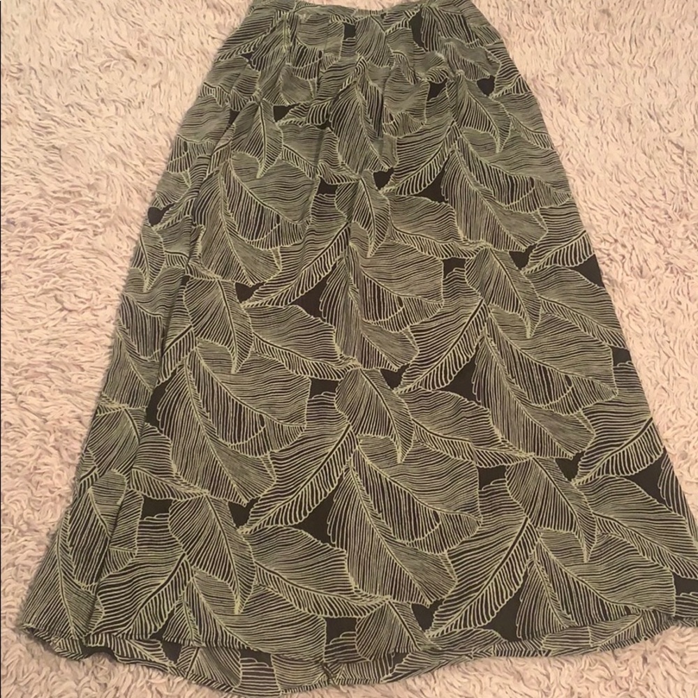High Waist Floral Skirt